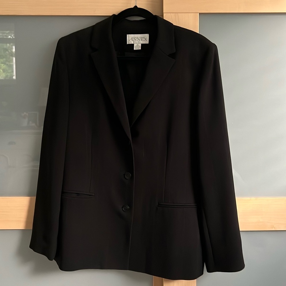 Black 3-button Blazer Jacket Size 12